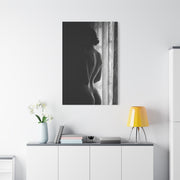 Noir Window Silhouette Figure Wall Art & Canvas Print