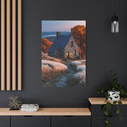 Autumn Cottage in Golden Hills Wall Art & Canvas Print