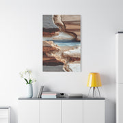 Eroded Earth Layer Abstraction Wall Art & Canvas Print