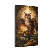 Enchanted Forest Guardian Owl Wall Art & Canvas Print