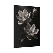 Charcoal Magnolia Floral Wall Art & Canvas Print
