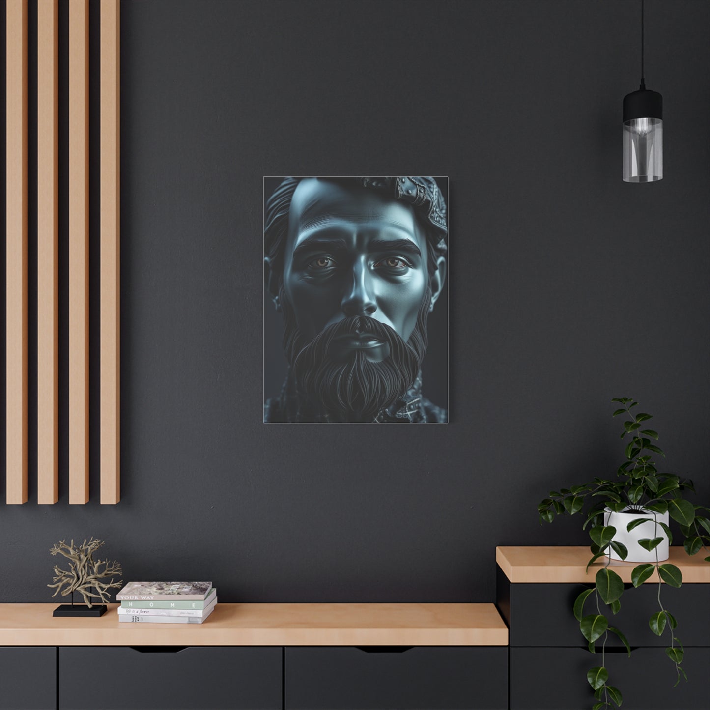 Supreme Charcoal, Onyx, and Ivory Art Collection Wall Art & Canvas Print