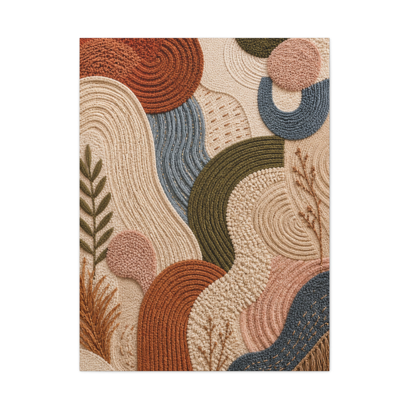 Tufted Textile Organic Abstract Wall Art & Canvas Print