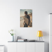 Coastal Surf Reflection Portrait Wall Art & Canvas Print