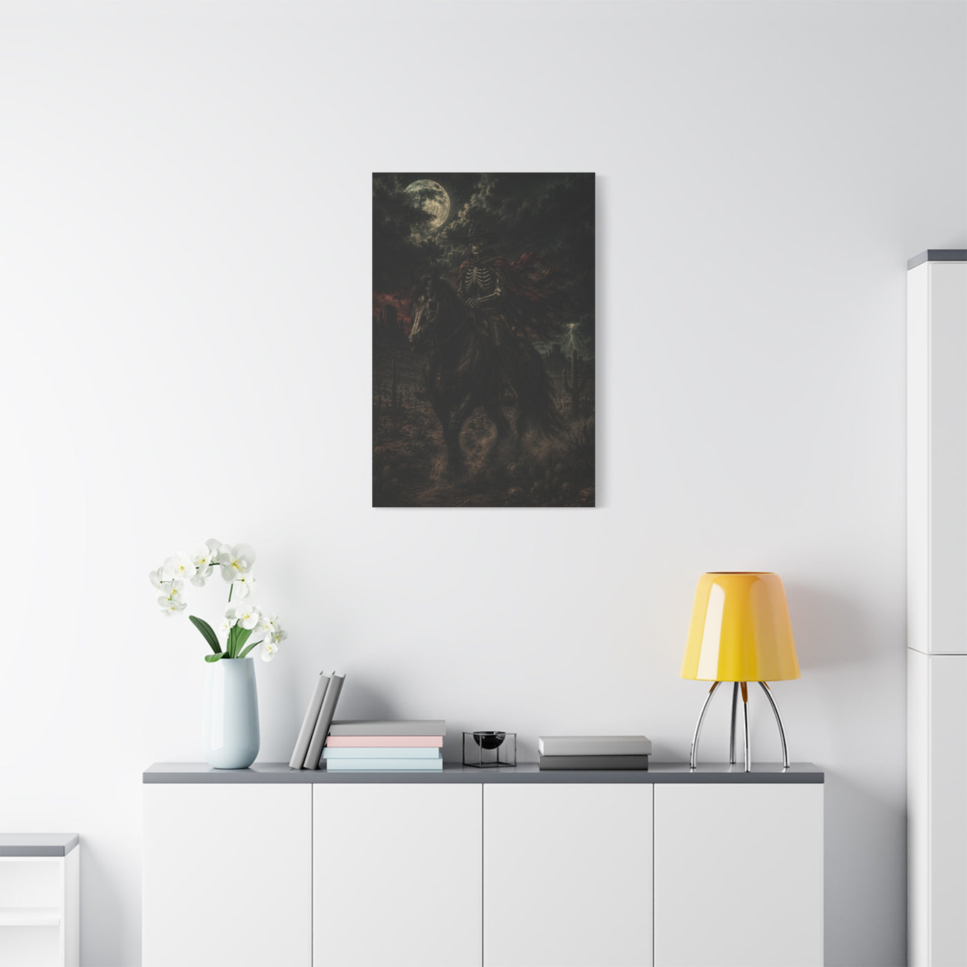 Storm Rider Gothic Western Scene Wall Art & Canvas Print