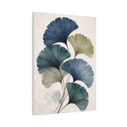 Navy Ginkgo Botanical Elegance Wall Art & Canvas Print