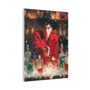 Saloon Gunfire Cowboy Painting Wall Art & Canvas Print