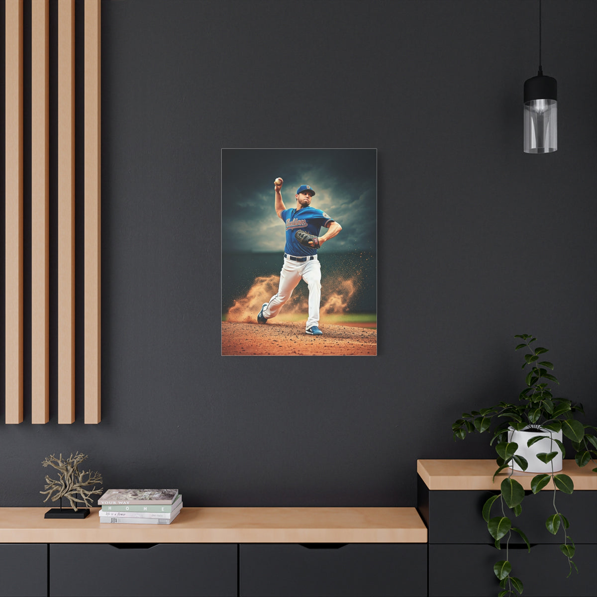 Pitcher Power Throw Action Wall Art & Canvas Prints