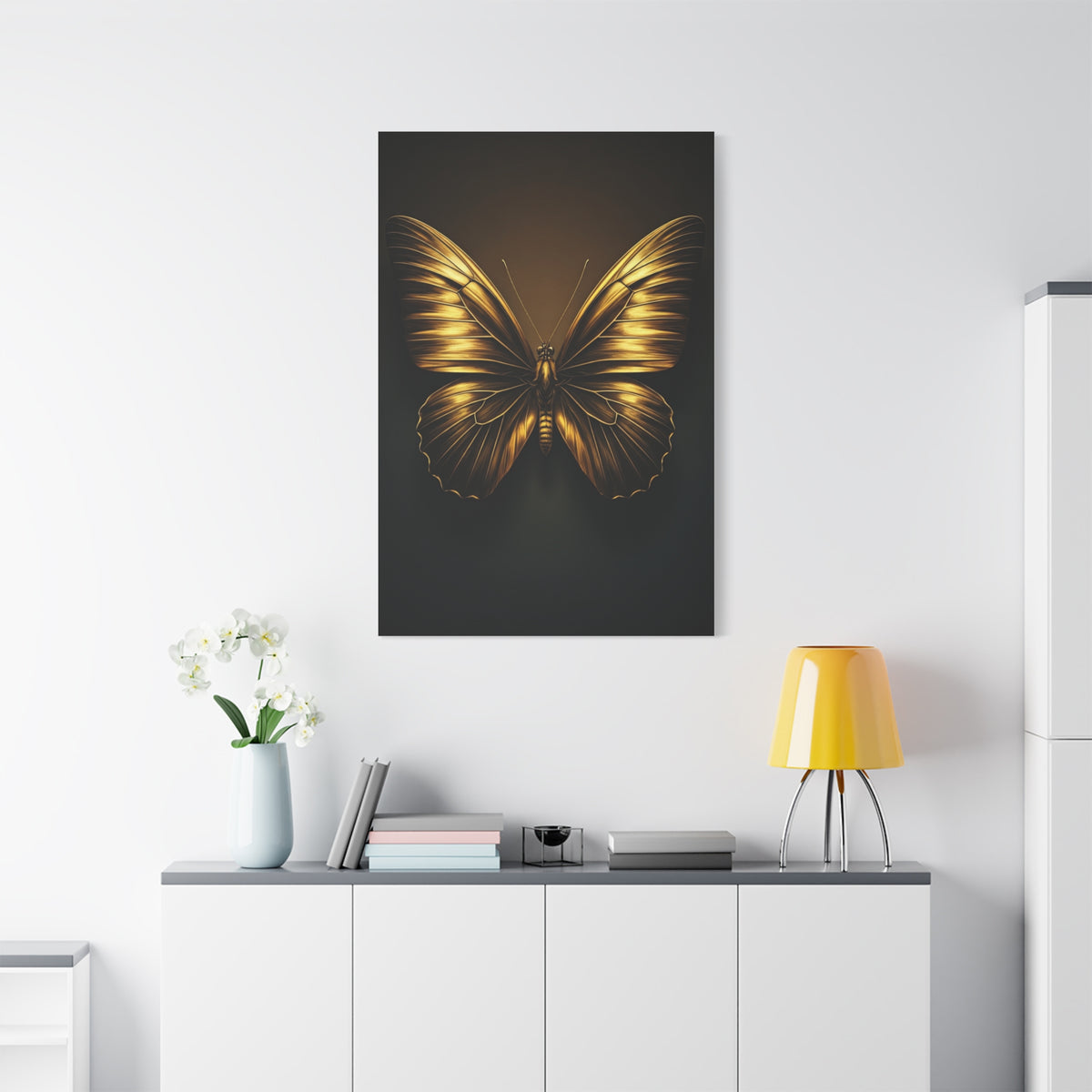 Golden Monarch Style Butterfly Elegance Wall Art & Canvas Prints