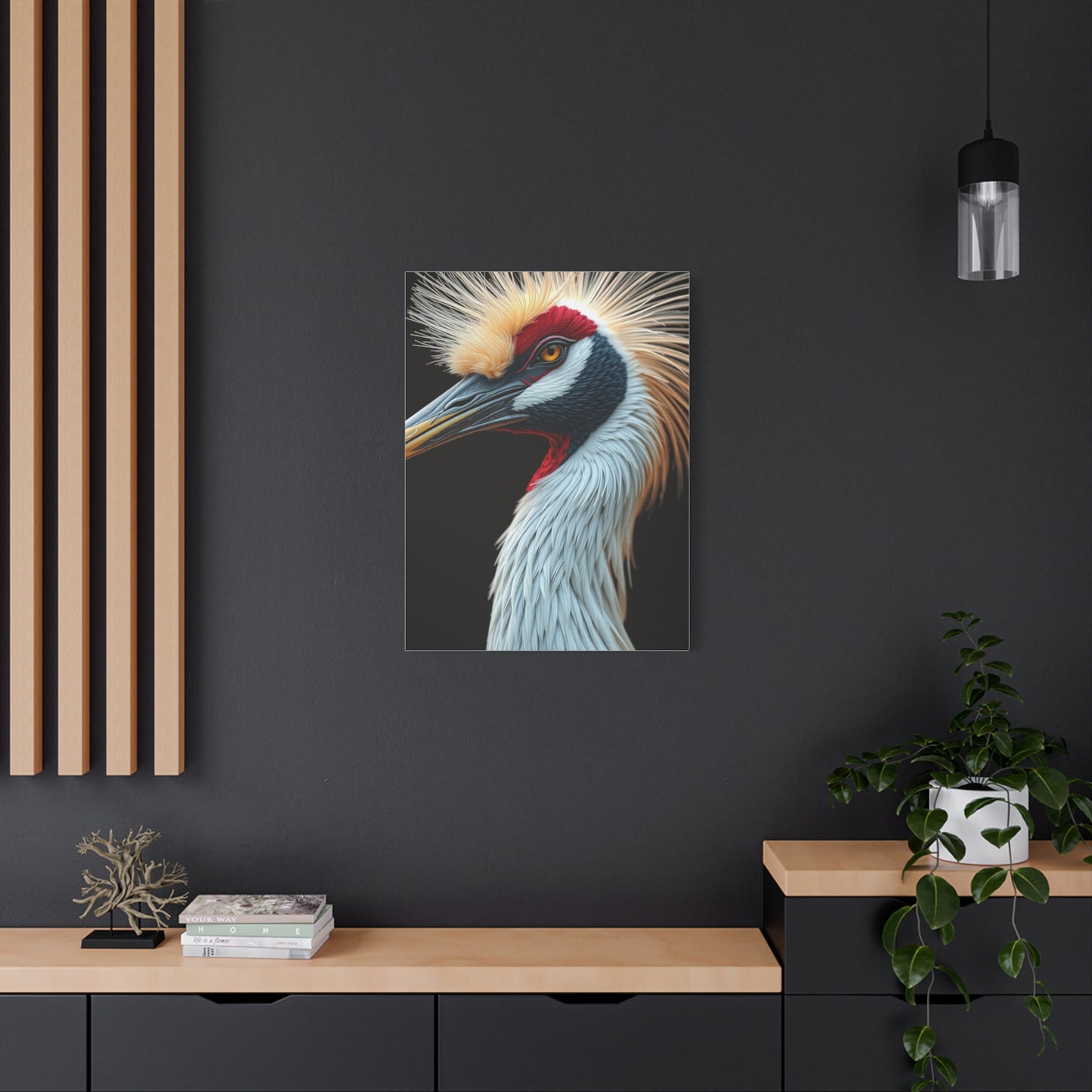 Supreme Crane Bird Art Beautiful Collection Wall Art & Canvas Print