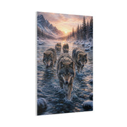 Alpine Dawn Wolf Pack Advance Wall Art & Canvas Print
