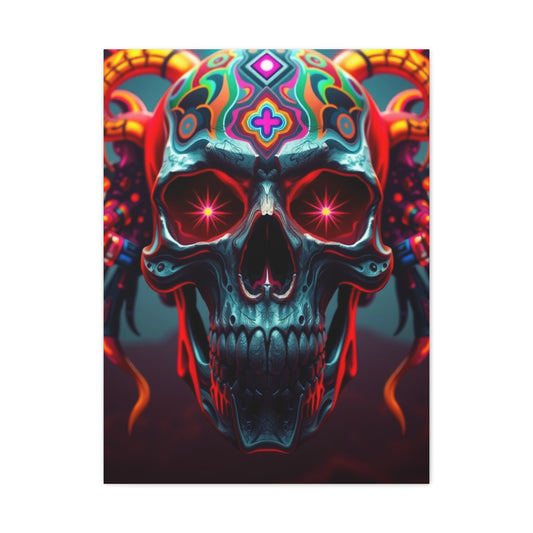 Trippy Skull Art Premium Canvas 20 Wall Art & Canvas Print