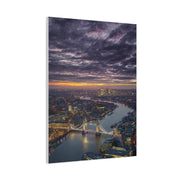 London Skyline Twilight Over the River Thames Wall Art & Canvas Print