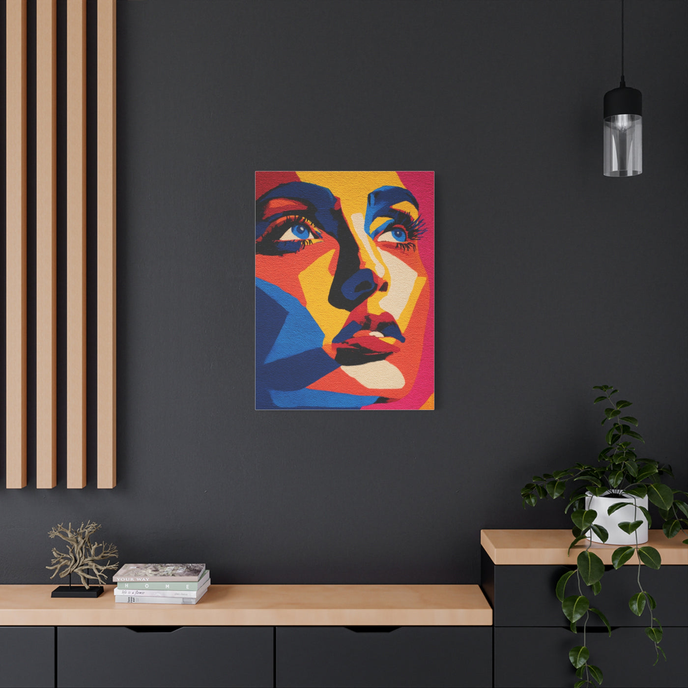 Vibrant Pop Art Portrait Wall Art & Canvas Print