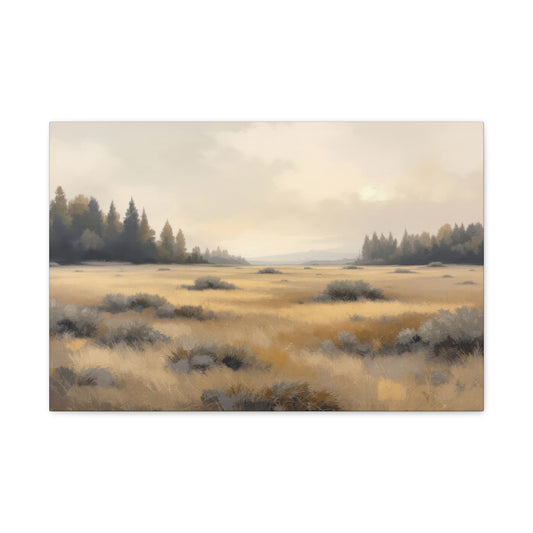 Golden Meadow at Dawn Wall Art & Canvas Prints