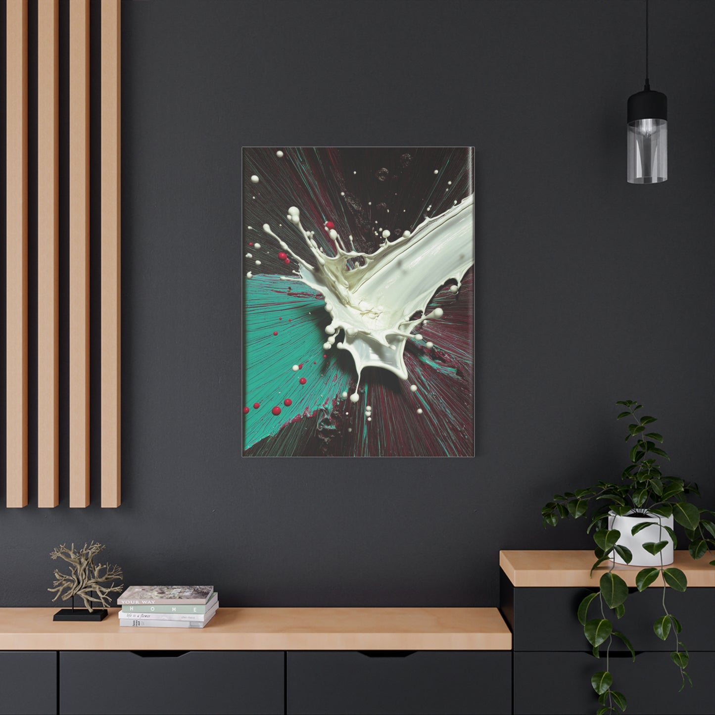Abstract Liquid Paint Impact Wall Art & Canvas Print