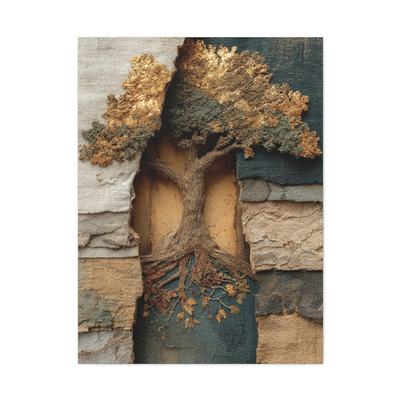Tree of Life Textural Relief Wall Art & Canvas Print