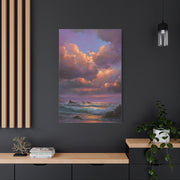 Painterly Coastal Sky and Rolling Waves Wall Art & Canvas Print