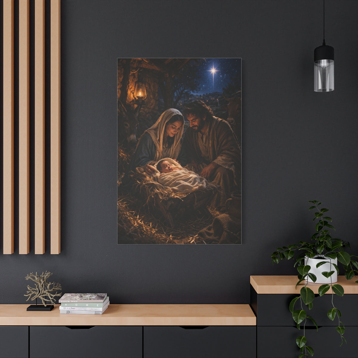 Nativity of Christ Holy Night Wall Art & Canvas Print