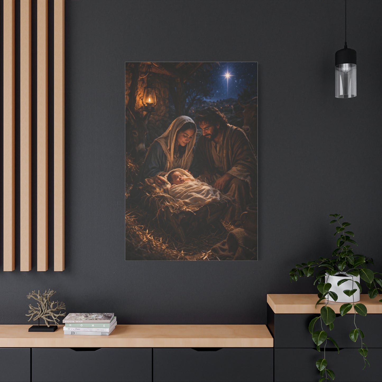 Nativity of Christ Holy Night Wall Art & Canvas Print