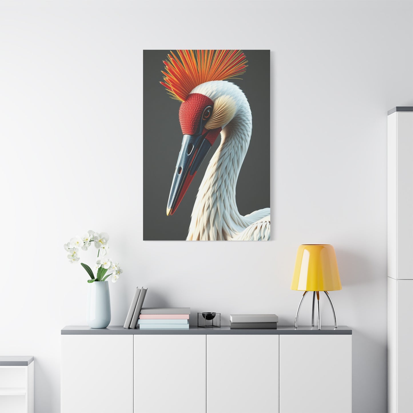 Elite Crane Bird Art Vision Wall Art & Canvas Print
