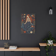 Scandinavian Folk Mermaid Charm Wall Art & Canvas Print