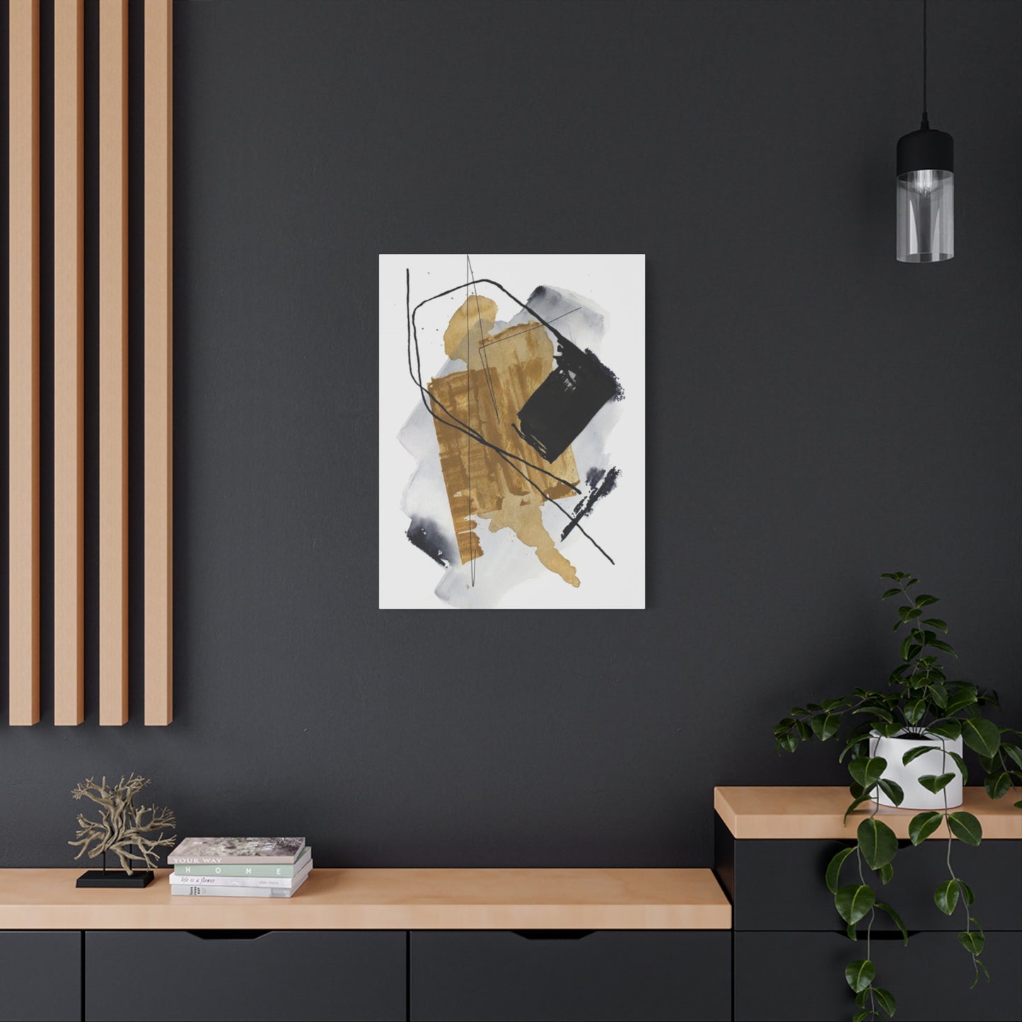 Men Abstract Water Painting Modernism Wall Art & Canvas Prints