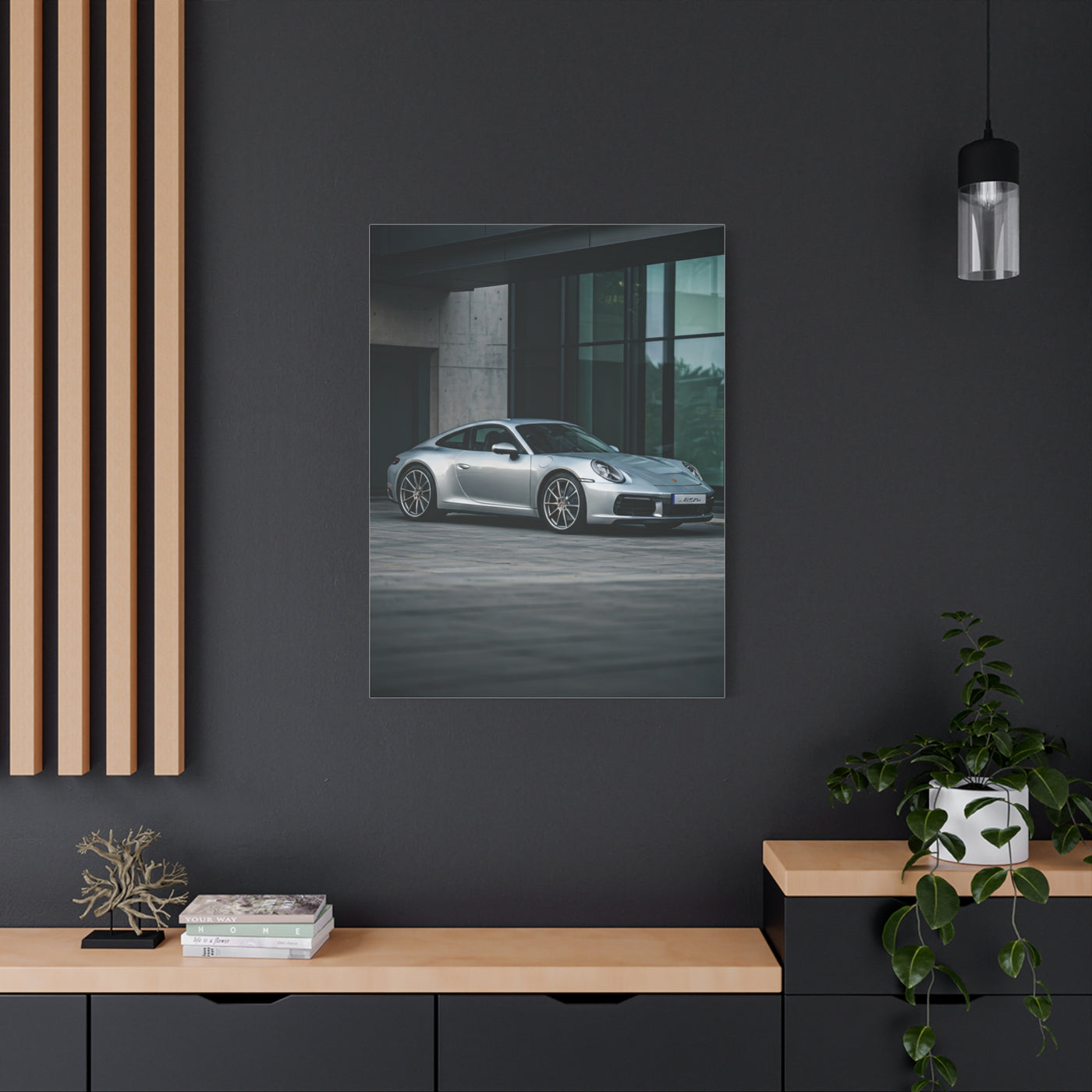 Porsche 911 Modern Courtyard Elegance Wall Art & Canvas Prints