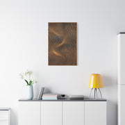 Minimal Slatted Wave Flow Panel Wall Art & Canvas Print