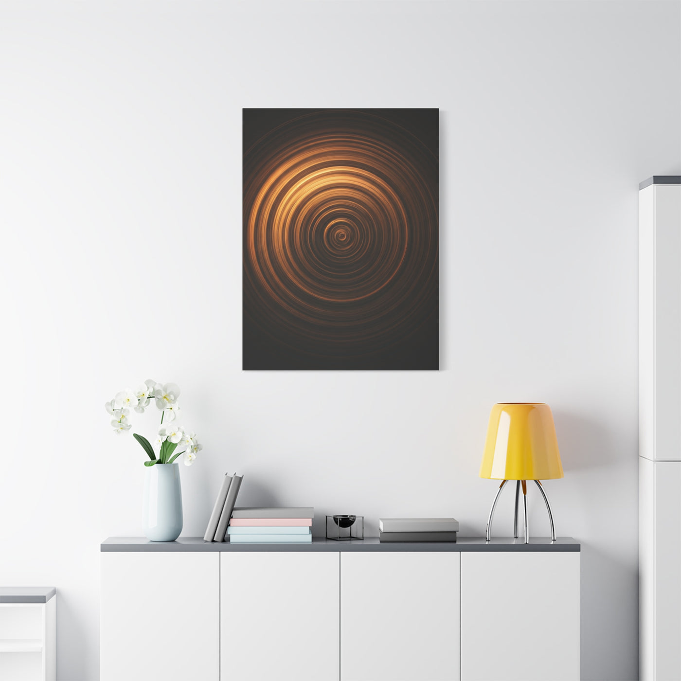 Amber Vortex Spiral Wall Art & Canvas Prints