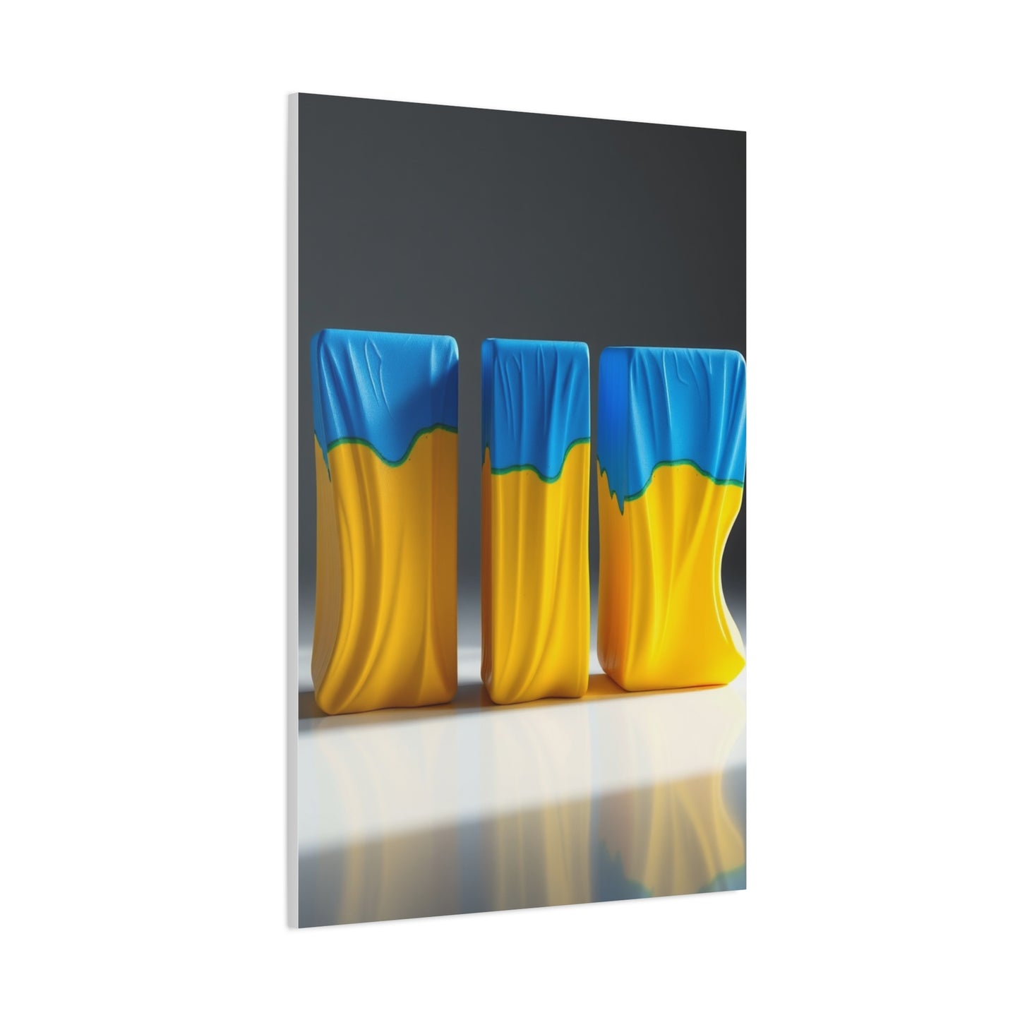 Supreme Art Collection Blue & Yellow Wall Art & Canvas Print