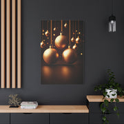 Golden Christmas Ornaments Elegance Wall Art & Canvas Print