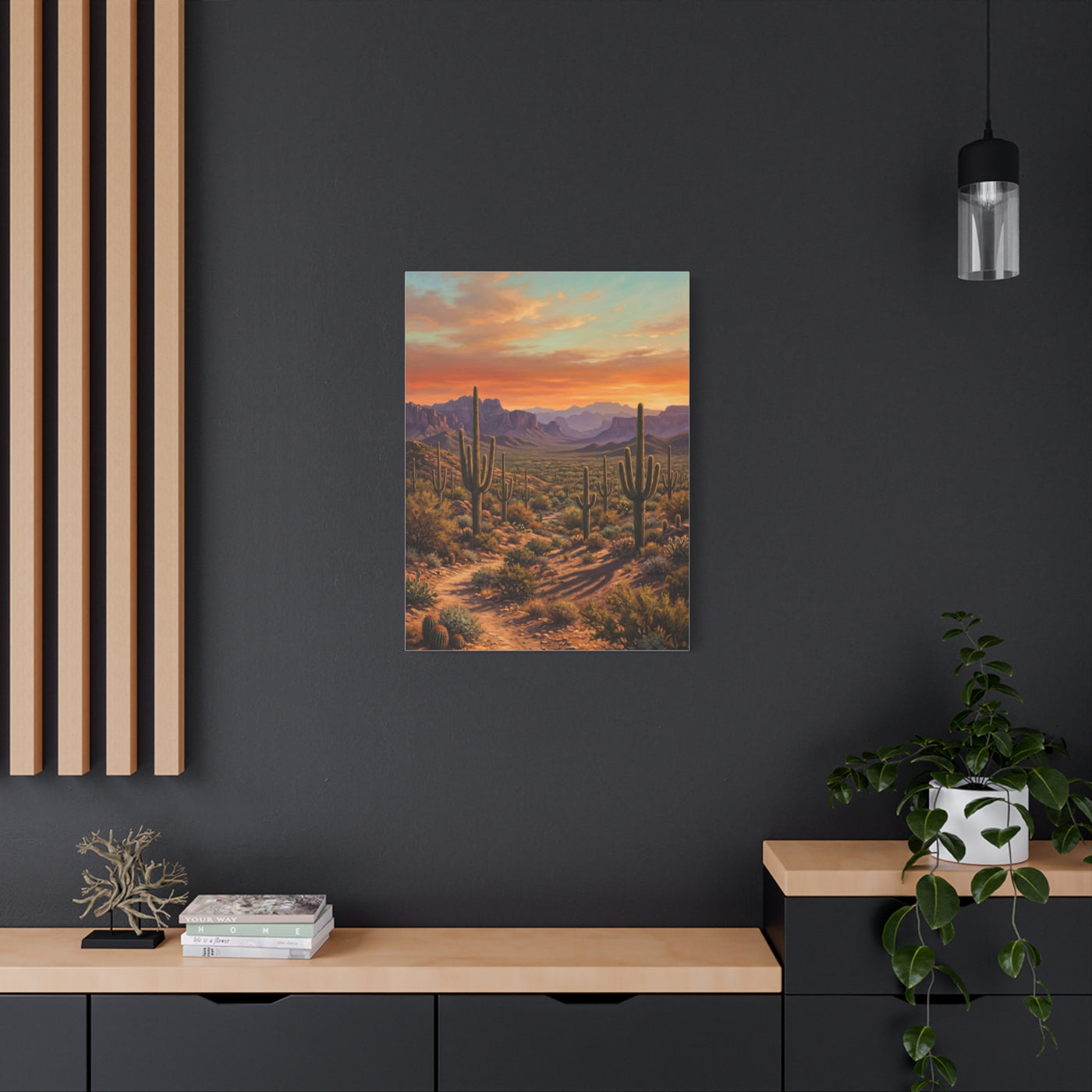 Sonoran Desert Panorama Southwest Wall Art & Canvas Print