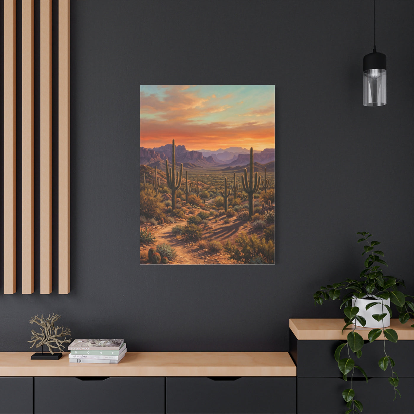 Sonoran Desert Panorama Southwest Wall Art & Canvas Print