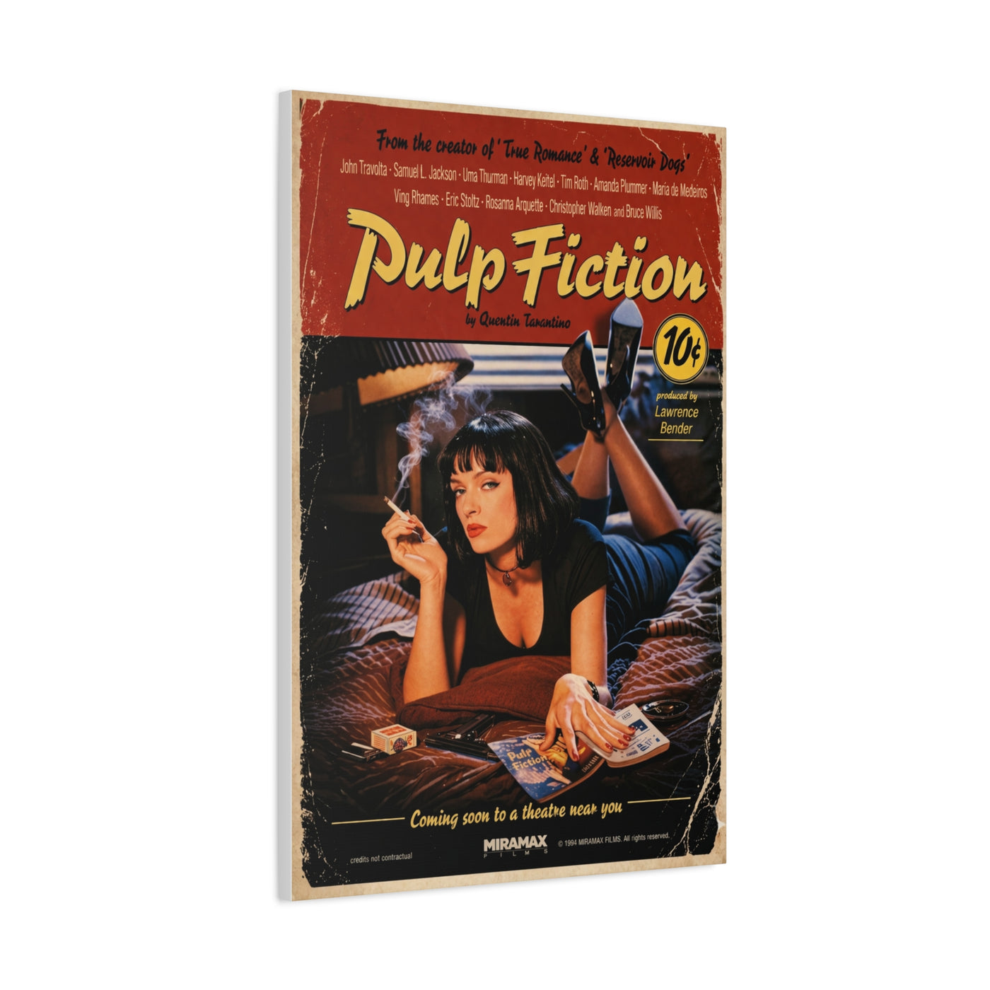Pulp Fiction Movie Poster Wall Art & Canvas Print