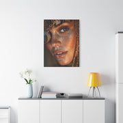 Copper Monocle Freckled Portrait Wall Art & Canvas Print