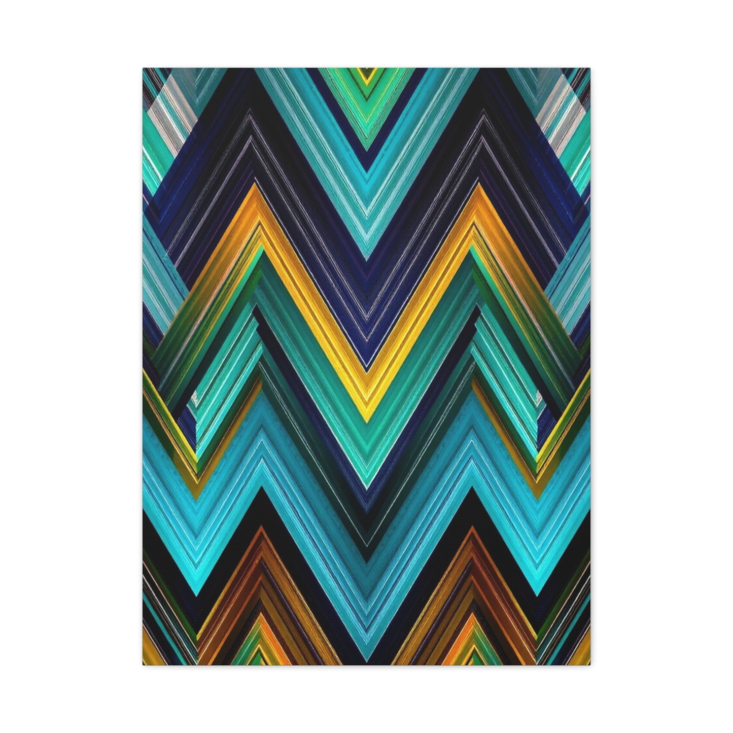 Masterpiece Chevron Pattern Art Vision Wall Art & Canvas Print