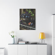 Fig & Wine Rustic Still Life Wall Art & Canvas Print
