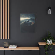 Helicopter Over Volcano Crater Wall Art & Canvas Prints