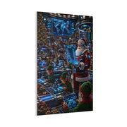 Futuristic Santa Workshop Wall Art & Canvas Print