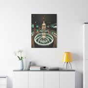 Cosmic Core Human Sculpture Wall Art & Canvas Print