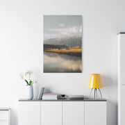 Mountain River Cattle Pasture Wall Art & Canvas Print