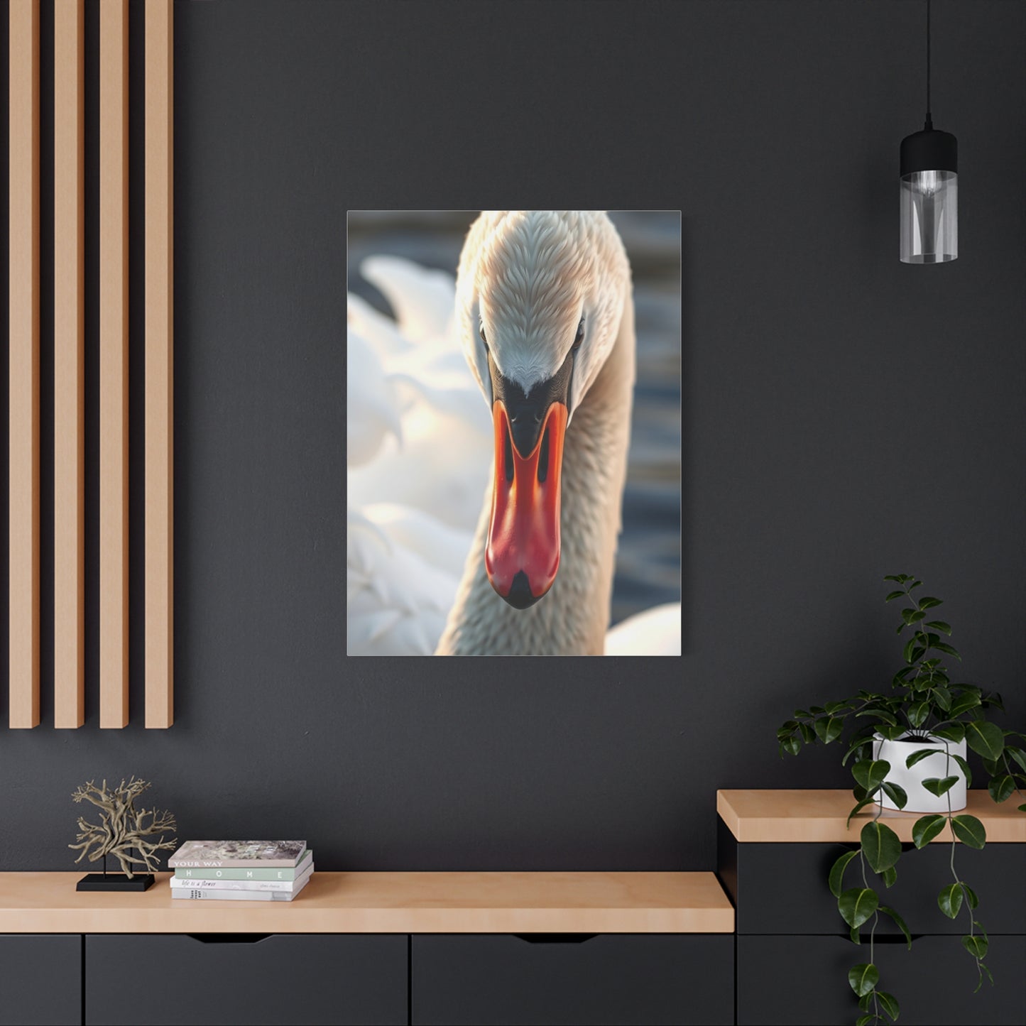 Swan Art Canvas Art 4 Wall Art & Canvas Print