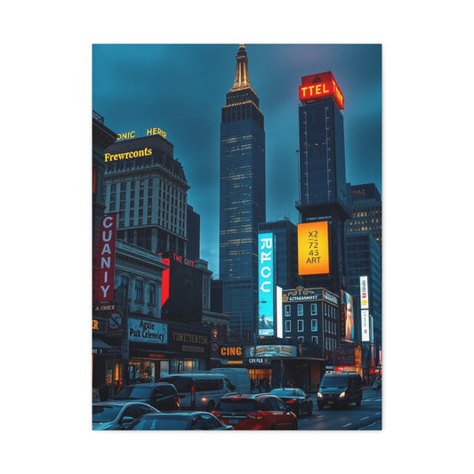 Cityscape Symphony Canvas Wall Art & Canvas Print