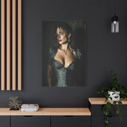 High-Fashion Satin Portrait Wall Art & Canvas Print