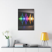 Neon Equalizer Light Spectrum Wall Art & Canvas Print