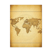 Soft Sepia Classic World Chart Wall Art & Canvas Prints