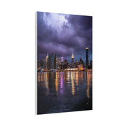 New York Skyline Rainstorm Reflections Wall Art & Canvas Print