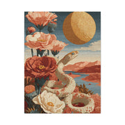 Celestial Desert Snake Folk Wall Art & Canvas Print