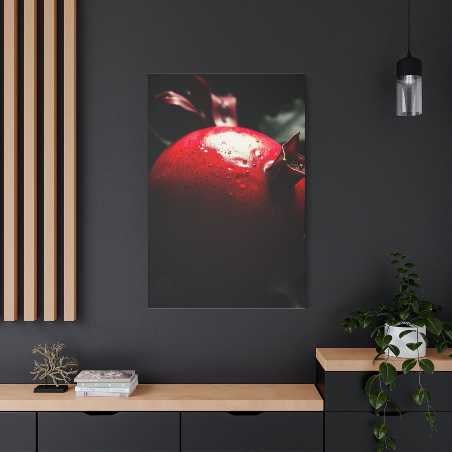 Rich Garnet Nocturne Wall Art & Canvas Print